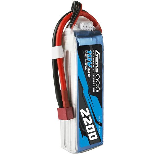  Gens Ace 2200 60C 3S 11.1V LiPo RC Soft Pack Battery with Deans