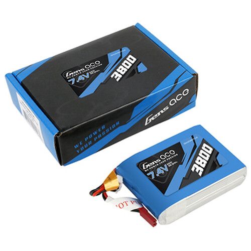  Gens Ace 3800 TX 2S 7.4V LiPo RC Soft Pack Battery with JST