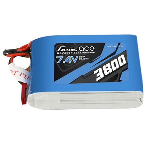  Gens Ace 3800 TX 2S 7.4V LiPo RC Soft Pack Battery with JST