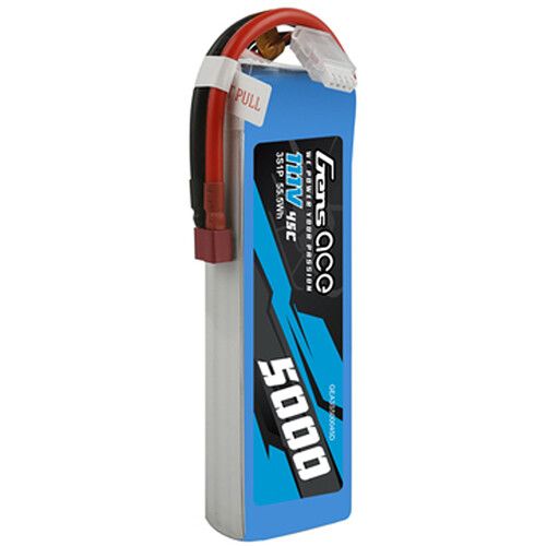  Gens Ace 5000 45C 3S 11.1V LiPo RC Soft Pack Battery with Deans