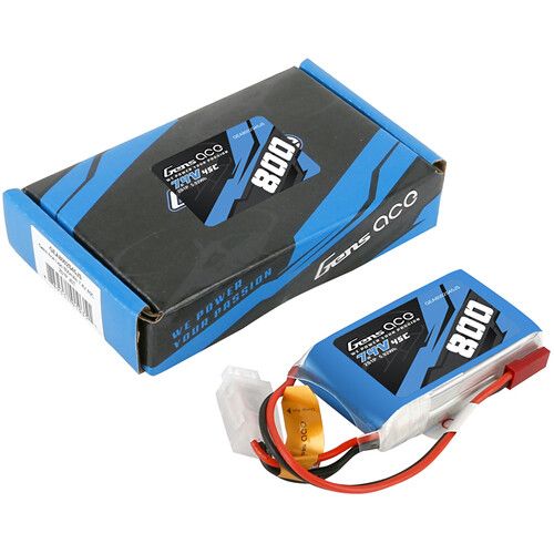  Gens Ace 2S 7.4V 45C LiPo RC Battery with JST-SYP Plug (800mAh)