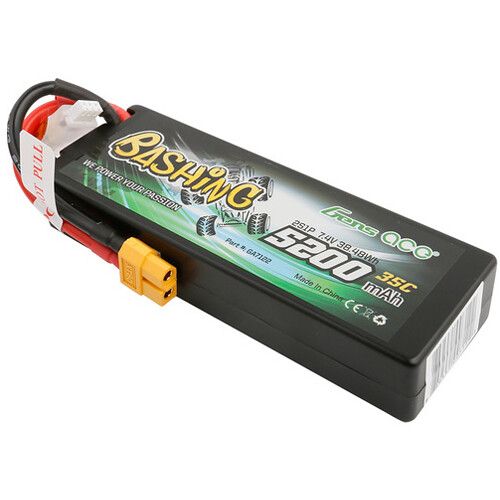  Gens Ace 5200 35C 2S 7.4V LiPo RC Hard Case Battery with XT60