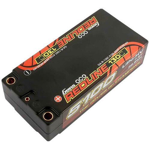  Gens Ace 5100 130C 2S 7.6V LiHV RC Hard Case Battery with 5.0mm Bullet