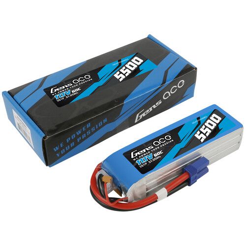  Gens Ace 5500 60C 3S 11.1V LiPo RC Soft Pack Battery with EC5