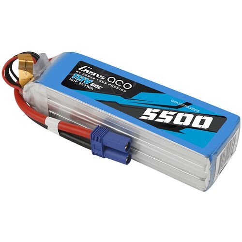  Gens Ace 5500 60C 3S 11.1V LiPo RC Soft Pack Battery with EC5