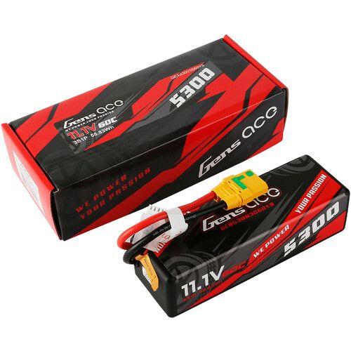  Gens Ace 5300 60C 3S 11.1V LiPo RC Hard Case Battery with XT90-S