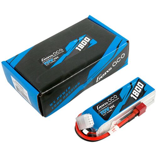  Gens Ace 1800 45C 3S 11.1V LiPo RC Soft Pack Battery with Deans