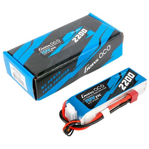  Gens Ace 2200 25C 3S 11.1V LiPo RC Soft Pack Battery with Deans