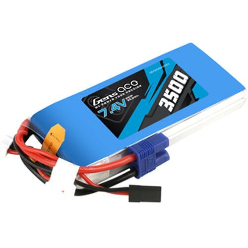  Gens Ace 3500 RX 2S 7.4V LiPo RC Soft Pack Battery with EC3