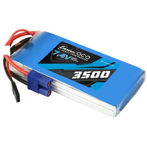  Gens Ace 3500 RX 2S 7.4V LiPo RC Soft Pack Battery with EC3