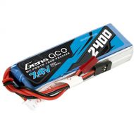 Gens Ace 2400 RX 2S 7.4V LiPo RC Soft Pack Battery with JST