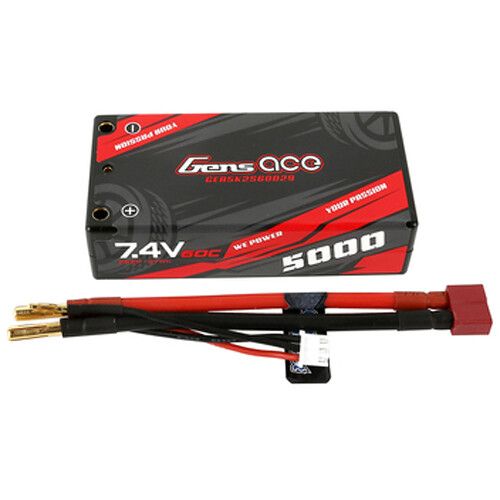  Gens Ace 5700 60C 2S 7.4V LiPo RC Hard Case Battery with Deans