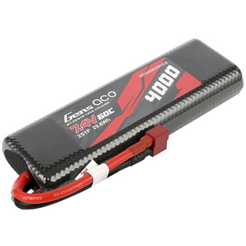  Gens Ace 4000 60C 2S 7.4V LiPo RC Hard Case Battery with Deans