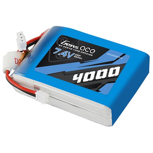  Gens Ace 4000 TX 2S 7.4V LiPo RC Soft Pack Battery with JST