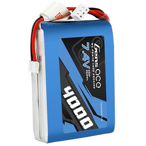  Gens Ace 4000 TX 2S 7.4V LiPo RC Soft Pack Battery with JST