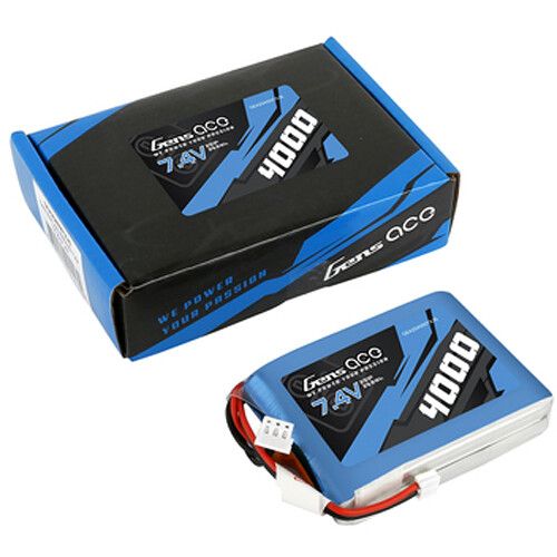  Gens Ace 4000 TX 2S 7.4V LiPo RC Soft Pack Battery with JST