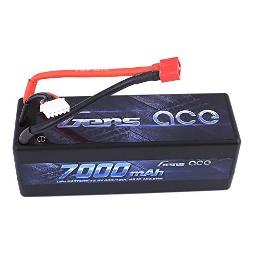  Gens ace LiPo Battery 7000mAh 14.8V 60C 4S HardCase with Deans Plug for RC Car Boat Truck