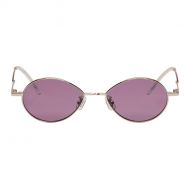 Gentle Monster Silver & Purple Cobalt Sunglasses