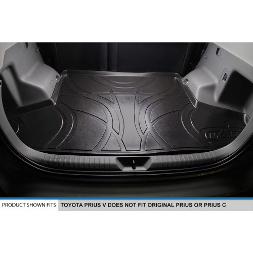  Genuine Maxliner MAXFLOORMAT Complete Set Custom Fit All Weather Floor Mats for Select Toyota Prius Models - (Black)