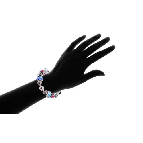  Genuine Murano Glass and Crystal Bracelet Made With Swarovski Crystals by Mina and Bloom