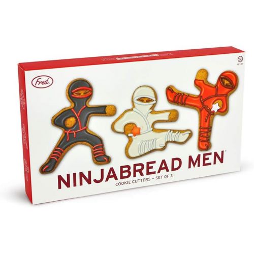  Genuine Fred NINJABREAD MEN Cookie Cutters, Set of 3