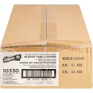 Genuine Joe GJO10330CT Table Covers for Table Top, Break Room Supplies, Plastic, Round (Pack of 24)