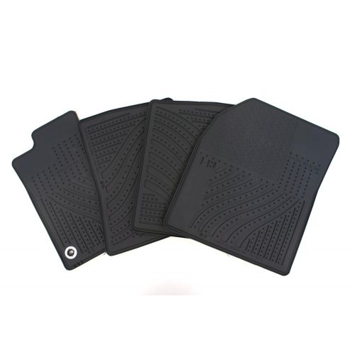  Genuine Toyota Accessories PT908-47123-20 Front and Rear All-Weather Floor Mat (Black), Set of 4