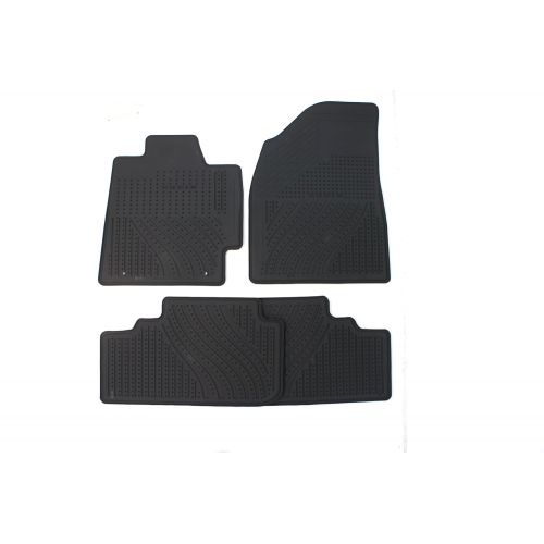  Genuine Toyota Accessories PT908-48G00-02 Front and Rear All-Weather Floor Mat - (Black), Set of 4