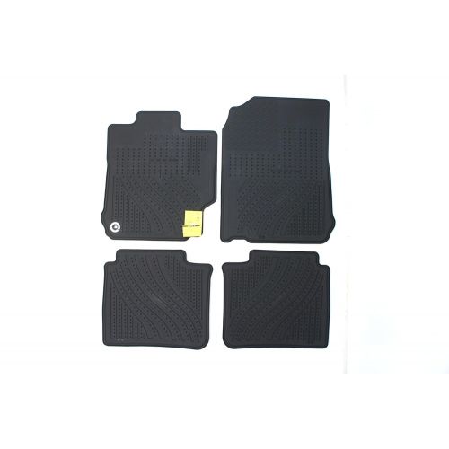  Genuine Toyota Accessories PT908-03120-20 Front and Rear All-Weather Floor Mat - (Black), Set of 4