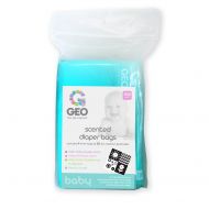 Geo Scented Diaper Bags | Baby Powder Scent | Quick and Easy Disposal | Neutralizes Odors | Disposable | Great for Home or On-The-Go | 200 Bags