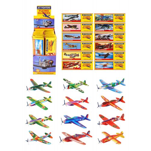  Geo-versand geo-versand Kinder 8 x Styropor Flugzeug zum zusammenbauen Spielzeug, Mehrfarbig, One Size