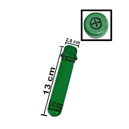  Geo-versand 100 x Petling klar und gruen gemischt mit farbigen Deckel FTF Geocaching Versteck, Petlinge, Preform, PET Preform, Logbuecher, Probengefass, 25 ml, produkt proben, Fasching, Roehrchen