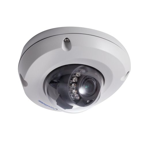  GeoVision Geovision GV-EDR1100-0F 1.3MP H.264 2.8mm Low Lux WDR IR Mini Fixed Rugged IP Dome Camera (White)