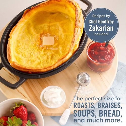  [아마존베스트]Geoffrey Zakarian Cast Iron Dutch Oven with Loop Handles, 6 Quart