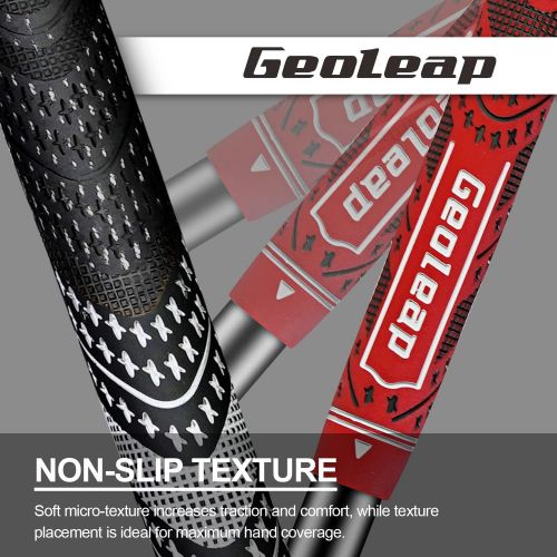  Geoleap ACE-C Golf Grips Set of 13- Cord Rubber, Hybrid Golf Club Grips, Standard/Mdisize, 10 Colors Optional.