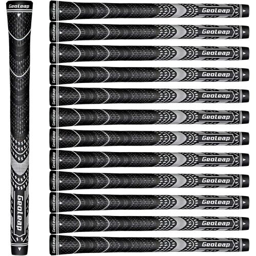  Geoleap ACE-C Golf Grips Set of 13- Cord Rubber, Hybrid Golf Club Grips, Standard/Mdisize, 10 Colors Optional.