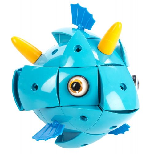  Geomag Kor TAZOO Beto Fish  68 Piece Creative Magnet Transformative Playset Toy for Both Boys and Girls  Swiss Made  Part of Geomag’s World Famous Award Winning Product Line  A