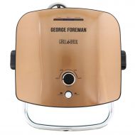 George Foreman Grills George Foreman Grill & Broil 4-in-1 Electric Indoor Grill, Broiler, Panini Press, and Top Melter, Copper, GRBV5130CUX