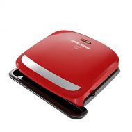 George Foreman Grills George Foreman 4-Serving Removable Plate Grill and Panini Press, Red, GRP360R