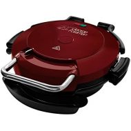 George Foreman 24640-56 Fitnessgrill Entertaining 360°, extra grosse Grillflache, Ø 30cm, Pizzabackblech, rot/schwarz