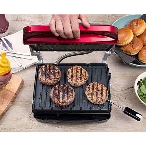  George Foreman Russell Hobbs 22160-56 barbecue - barbecues & grills (Tabletop, Black, Stainless steel, Rectangular)