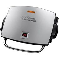 [아마존베스트]George Foreman 14525-56 Fitnessgrill Grill&Melt, Kontaktgrill, Panini- und Sandwichgrill, 26,5 x 16 cm grosse Grillflache, Edelstahl/schwarz