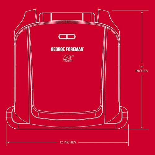  [아마존베스트]George Foreman 4-Serving Removable Plate Grill and Panini Press, Black, GRP1060B