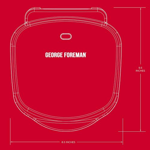  [아마존베스트]George Foreman 2-Serving Classic Plate Electric Indoor Grill and Panini Press, Black, GR10B