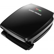 [아마존베스트]George Foreman GR340FB 4-Serving Classic Plate Electric Indoor Grill and Panini Press, Black