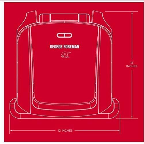 [아마존베스트]George Foreman 4-Serving Removable Plate Grill and Panini Press, Platinum, GRP3060P