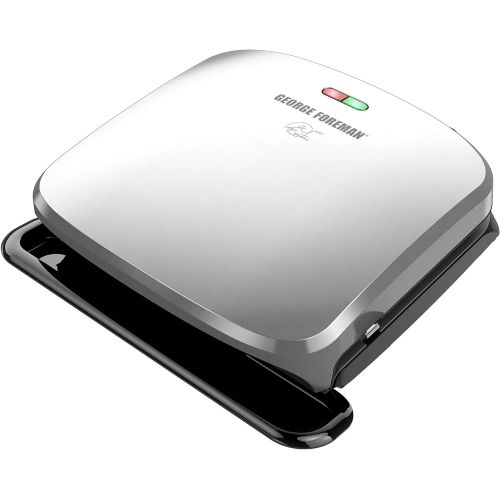  [아마존베스트]George Foreman 4-Serving Removable Plate Grill and Panini Press, Platinum, GRP3060P