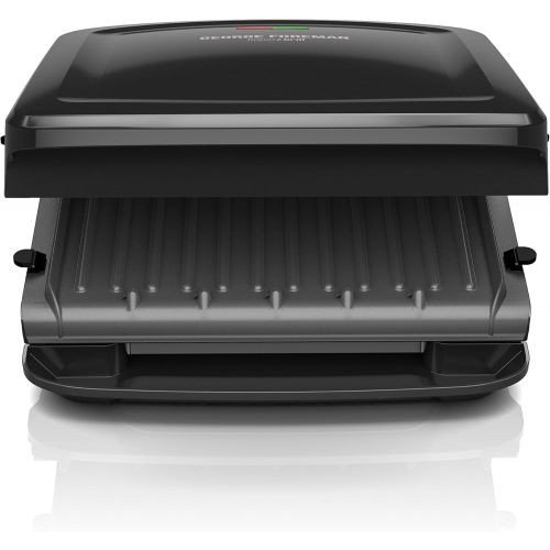  [아마존베스트]George Foreman Rapid Grill Series, 4-Serving Removable Plate Electric Indoor Grill and Panini Press, Black, RPGF3601BKX