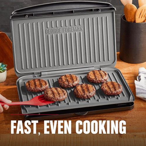  George Foreman GRS120GT, 9 Serving, Gray