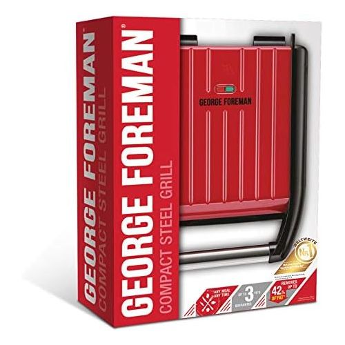  [아마존베스트]George Foreman Entertaining Steel Fitness Grill